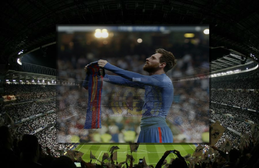 Tras su gol 500 con el Barsa, Messi muestra su camiseta al ...