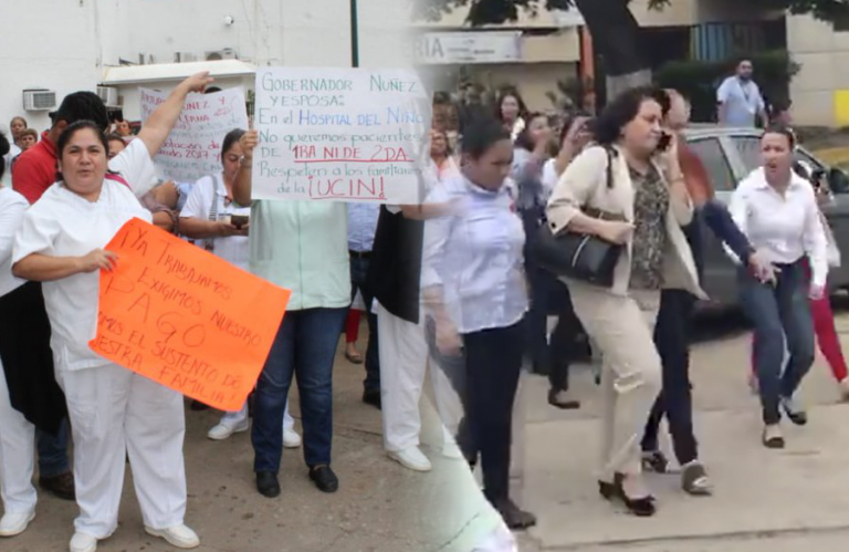 VIDEO Tabasco familiares y trabajadores del Hospital del Niño