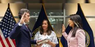 Joe kent is sworn in as director of the national counterterrorism center in july 2025